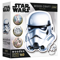 Puzzle Wood Craft Origin Star Wars: Helma stormtroopera 160 dílků -  Trefl