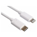 PREMIUMCORD Apple Lightning - USB-C™ USB nabíjecí a datový kabel MFi pro Apple iPhone/iPad, 1m