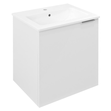 Sapho Cirasa koupelnová skříňka s umyvadlem 48 x 52 x 39 cm dvířka levá bílá lesk CR481-3030