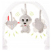 4Baby Plyšový oblouk s hračkami Rabbit, šedý