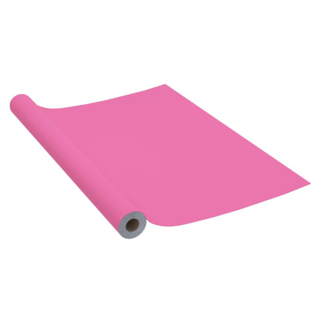 vidaXL Samolepící tapeta na nábytek růžová vysoký lesk 500 x 90 cm PVC