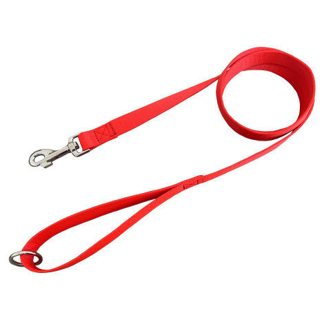 HUHUBAMBOO vodítko JEDNOBAREVNÉ popruhové 2,5 x 150 cm, červené