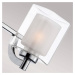 QUOIZEL Nástěnné svítidlo Kolt IP44 s dvojitým skleněným stínidlem, třílampový