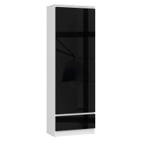 Ak furniture Skříň Rexa 60 cm bílá/černá