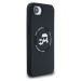 Karl Lagerfeld Liquid Silicone K&CH Heads MagSafe kryt iPhone 16e černý
