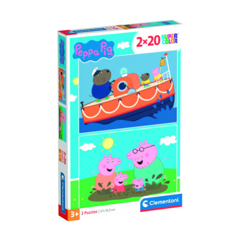 Clementoni - Puzzle 2x20 Prasátko Peppa