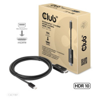 Club3D kabel miniDP 1.4 na HDMI, 4K120Hz nebo 8K60Hz HDR10+, M/M, 1.8m