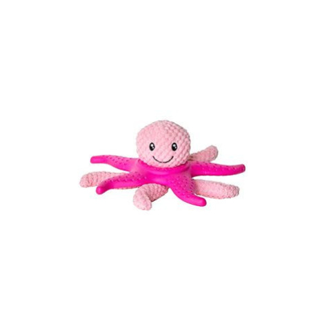 Octopus & Starfish hračka pes plyš TPR růžová 27cm Kiwi