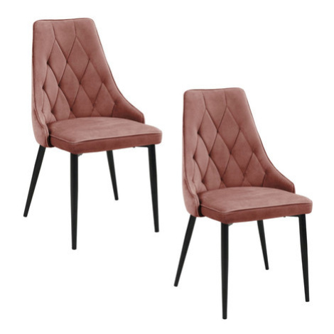 Set 2 ks jídelních židlí SJ.054, růžová Akord