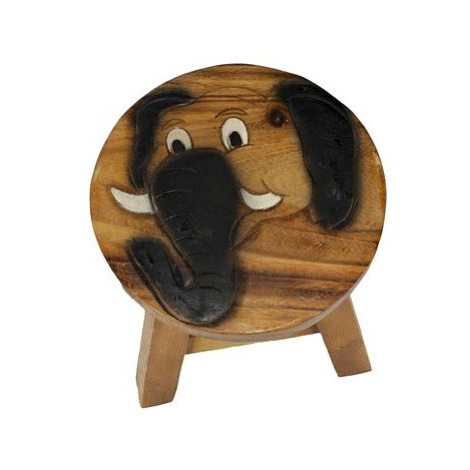 Dřevěná dětská stolička - SLONÍ HLAVA AK Trading