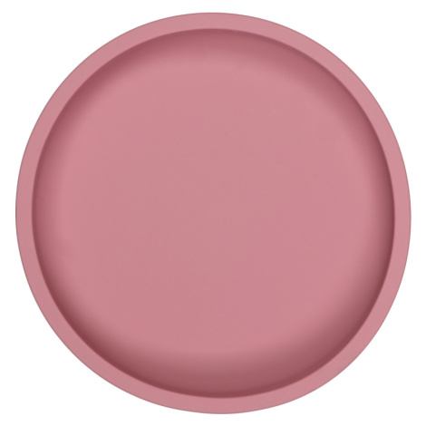 TRYCO - Silikonový talířek kulatý, Dusty Rose