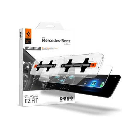 Spigen Mercedes Benz Glass tR EZ Fit Crystal Clear Screen Protector 2 Pack A-Class 2021/2020