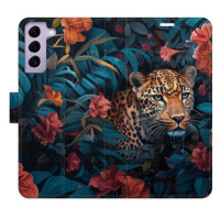 iSaprio Flip pouzdro Flower Jaguar 02 pro Samsung Galaxy S22 5G