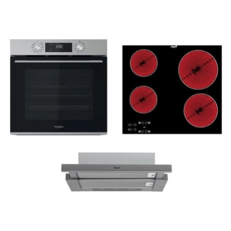 Akční set spotřebičů Whirlpool trouba OMK58CU1SX + sklokeramická deska AKT8090NE + výsuvný odsav