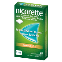 Nicorette ® FreshFruit Gum 2 mg, léčivá žvýkací guma 30 ks