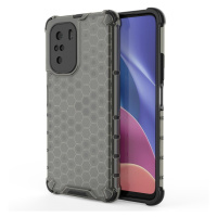 Honeycomb pancéřové pouzdro se silikonovým rámem pro Xiaomi Poco F3 / Mi 11i black