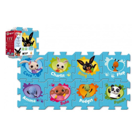 Pěnové puzzle Bing Bunny 32x32x1,5cm 8ks ve fólii Trefl