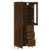 vidaXL Skříň highboard hnědý dub 69,5 x 34 x 180 cm kompozitní dřevo