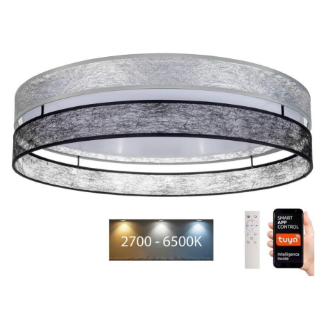 LED Stmívatelné stropní svítidlo LIMA LED/36W/230V Wi-Fi Tuya + DO černá/stříbrá Donoci