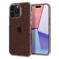 Spigen Liquid Crystal Glitter kryt iPhone 15 Pro růžový