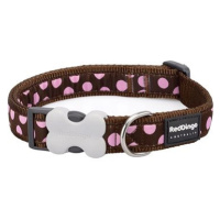 Red Dingo Pink Spots on Brown 25 mm x 41-63 cm