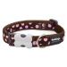 Red Dingo Pink Spots on Brown 25 mm x 41-63 cm