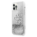 Guess GUHCP12LLG4GSI hybrid silikonové pouzdro iPhone 12 Pro MAX 6.7" silver 4G logo liquid glit