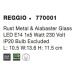 NOVA LUCE bodové svítidlo REGGIO rezavý kov a alabastrové sklo E14 1x5W IP20 bez žárovky 770001