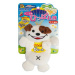 Japan Premium natahovací hračka pro psy s pískátkem, pro malá a střední plemena, ve tvaru psa
