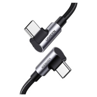 Kabel USB-C na USB-C, úhlový UGREEN US335, 5A, 100W, 1m (černý)