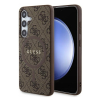 Guess GUHMS24SG4GFRW pouzdro kryt Samsung Galaxy S24 S921 hnědé MagSafe