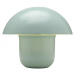 KARE Design Stolní lampa Mushroom - zelená, 27cm