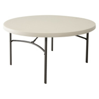Skládací stůl 152 cm bílá / černá Dekorhome,Skládací stůl 152 cm bílá / černá Dekorhome
