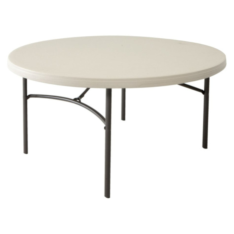Skládací stůl 152 cm bílá / černá Dekorhome,Skládací stůl 152 cm bílá / černá Dekorhome Lanitplast