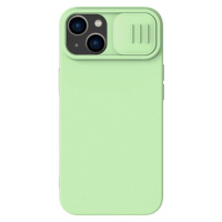 Nillkin CamShield Silky Silicone Case Pouzdro na iPhone 14 s krytem fotoaparátu zelené