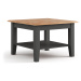 Konferenční stolek Belluno Elegante, malý, dekor šedá-borovice, masiv, borovice