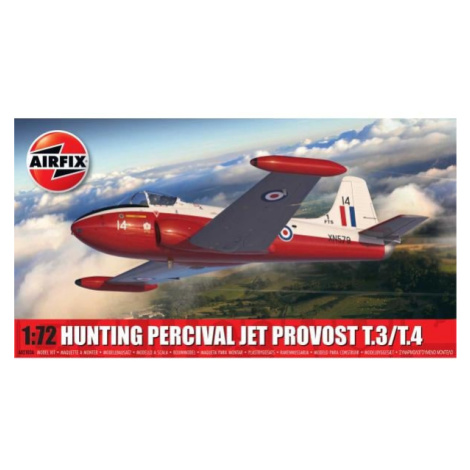 Klasický model letadla A02103A - Lovecký Percival Jet Provost T.3/T.4 (1:72) AIRFIX