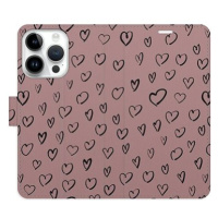 iSaprio Flip pouzdro Heart Dark 02 pro iPhone 15 Pro