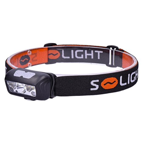 SOLIGHT WN40 LED čelová nabíjecí svítilna, 150 + 100lm, bílé a červené světlo, Li-ion, USB