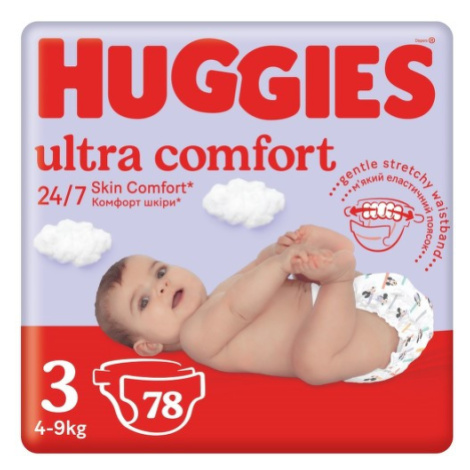 HUGGIES Ultra Comfort 3 4-9kg 78ks