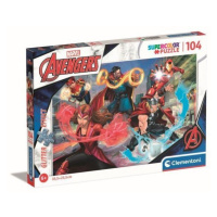 Clementoni Puzzle 104 dílků třpytivých Avengers. Marvel