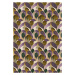 Ilustrace Purple Leafs Pattern, Treechild, (26.7 x 40 cm)