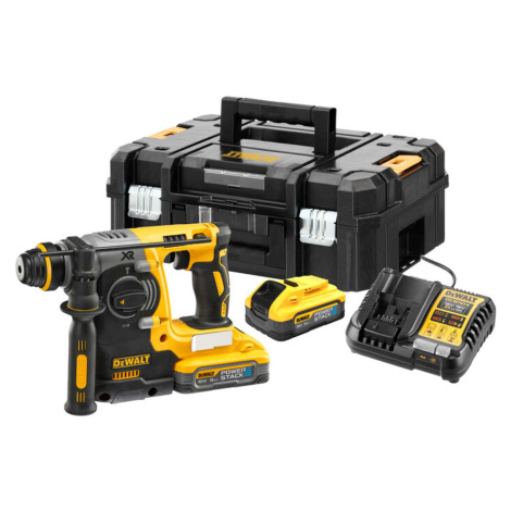 DeWALT Nářadí - 18V AKU kombinované kladivo SDS Plus, 2x aku 5,0 Ah POWERSTACK, nabíječka DCH273