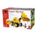BIG Nakladač Power Worker Wheel Loader + Figurinepracovní stroj 47 cm gumová kola od 2 let