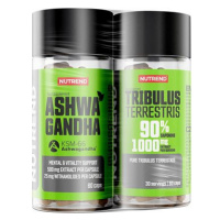 Nutrend Ashwagandha 60 kapslí + Tribulus Terrestris 60 kapslí