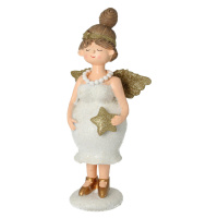 Dekoria Figurka Angel Star 30 cm gold, 14x11x30 cm