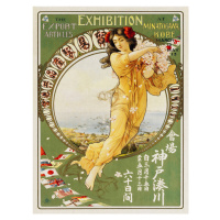 Obrazová reprodukce Art Nouveau 'Exhibition of Export Articles' 1911 (Minatogawa, Kobe, Japan) -