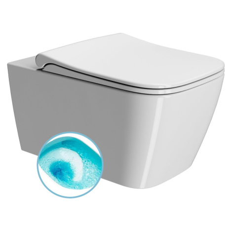 GSI NUBES závěsná WC mísa, Swirlflush, 35x55cm, bílá ExtraGlaze