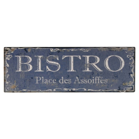 Kovová cedule 40x14 cm Bistro – Antic Line