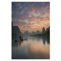 Fotografie Li River Sunrise, Yan Zhang, 26.7 × 40 cm